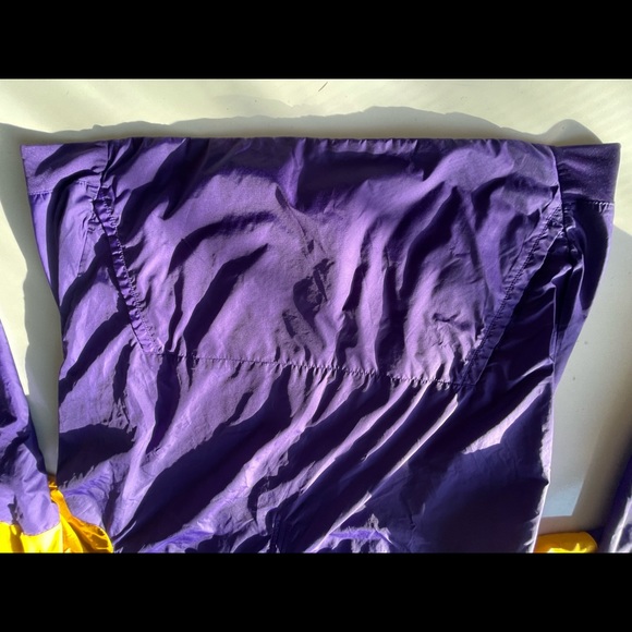 Nike Vintage Logod N Purple Yellow Jacket Pullover 1/4 zip Size XL - Picture 13 of 14